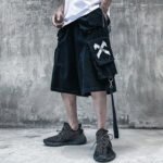 Summer Workwear Fashion Brand Hip Hop Dark Casual Straight Leg Pants