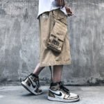 Summer Workwear Fashion Brand Hip Hop Dark Casual Straight Leg Pants