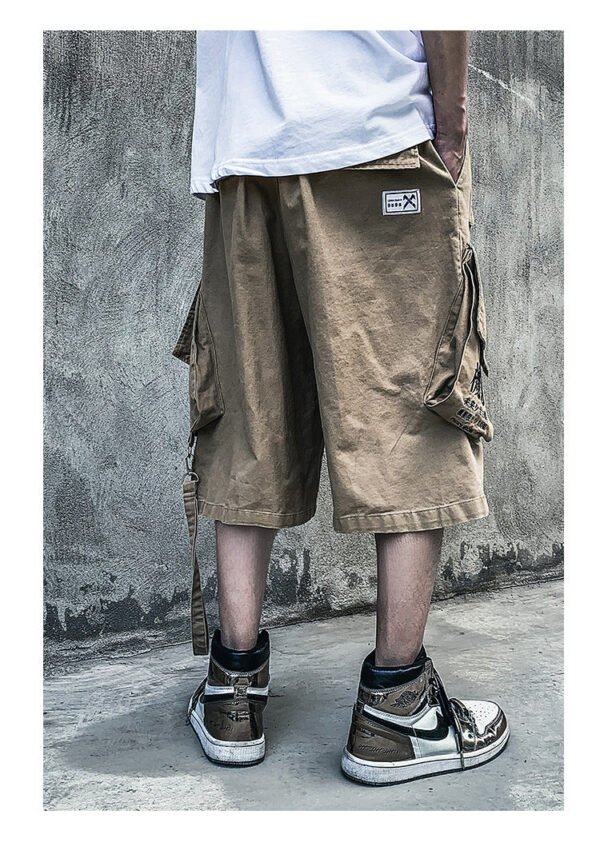 Summer Workwear Fashion Brand Hip Hop Dark Casual Straight Leg Pants