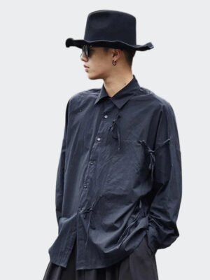 Japanese Darkwear Style Trend Comfortable Loose Long-sleeved Shirts