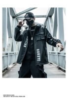 New Charge Coat Loose Functional Hooded Jacket Motorcycle Style Work Coat