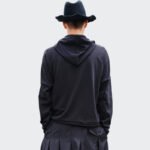 Japanese Dark Style Three-dimensional Cut Design Long-sleeved Hoodie Shirts