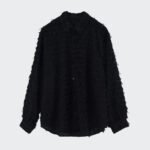 Long Sleeved Three-dimensional Feather Mesh Shirts