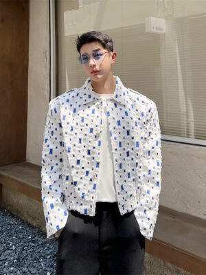 INS Custom Model Light Luxury Cave Trend Jacket-Jackets
