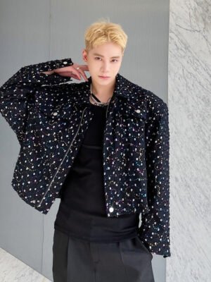 Minority Personality Symphony Embroidered Sequin Short Jacket