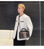 New Small Fragrance Cotton and Linen Woven Round Neck Jacket