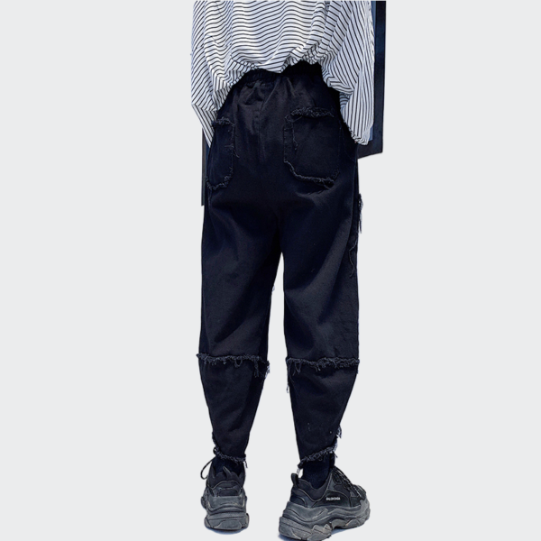 Dark And Cool Style With Personalized Design And Closed Loop Radish Pants