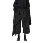 Four Seasons Japanese Dark Style Original Design Sense Cropped Culottes Pants