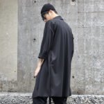 New Japanese Style Long Simple Trend with A Trench Coat  Jackets