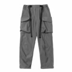 Spring New Functional Style Double Woven Belt Waist Buckle Loose Work Wear Leggings Casual Pants