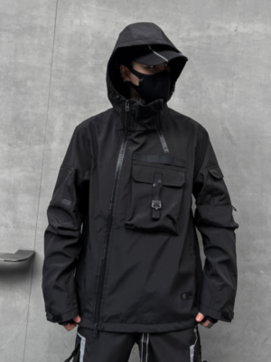 Autumn and Winter Dark Street Hooded Jacket Loose Workwear Functional Trend Brand Casual Techwear Coats