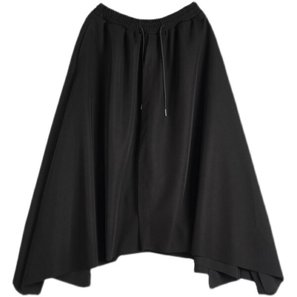 Design Loose Darkwear Style Wide-leg Culottes Casual Cropped Pants