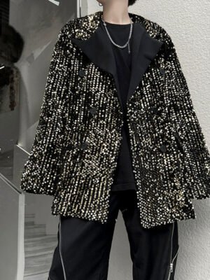 Sequined Stage Performance Suit Nightclub Design Style Jacket