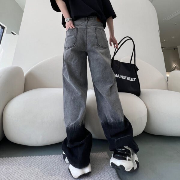 Spring Or Summer Cuff Changing Design Casual Denim Trousers Pants