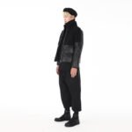 Original Darkwear Collection Is Worn Over A Stand-up Collar Long-sleeved Leather Down Lamb Wool Coat  Jackets