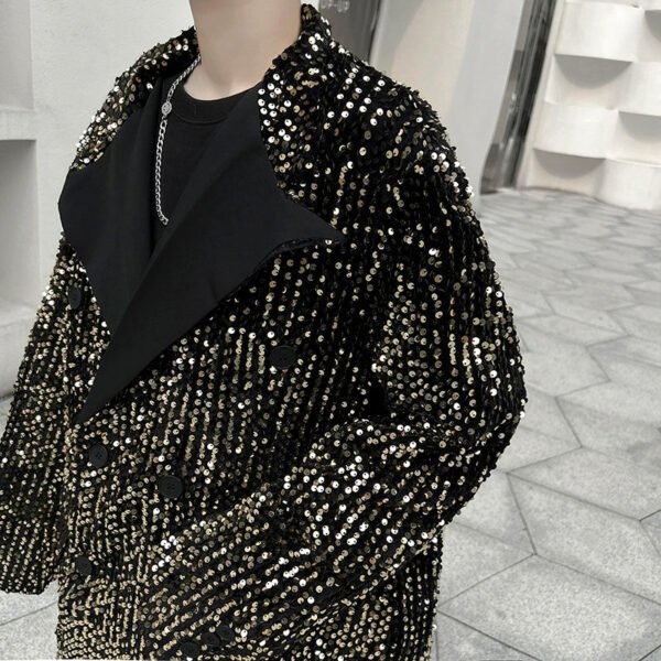 Sequined Stage Performance Suit Nightclub Design Style Jacket