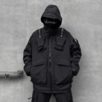 Dark Loose Jacket Trendy Street Casual Hoodies Functional Style Techwear Coat