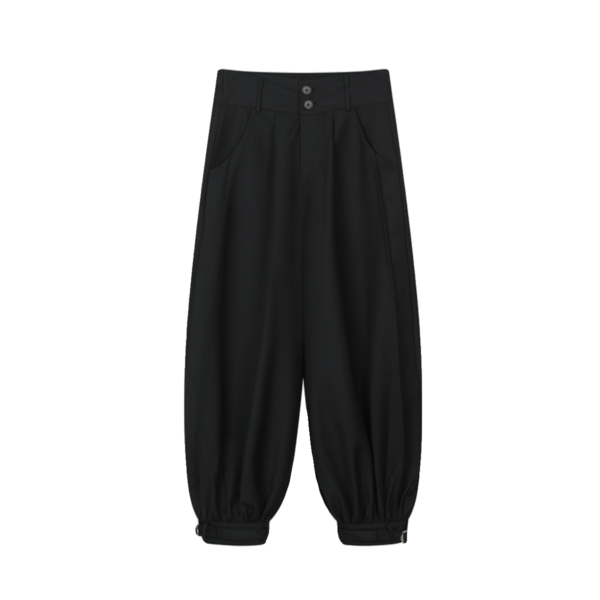Dark Style Improved Version of Bloomers, Trendy Wide Legged Pants Yamamoto Style Samurai Pants
