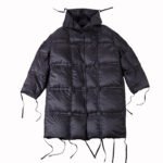 Niche Japanese Darkwear Mid-length White Duck Down Jackets