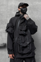 Dark Loose Jacket Trendy Streetfashion Casual Functional Jacket Techwear Coat