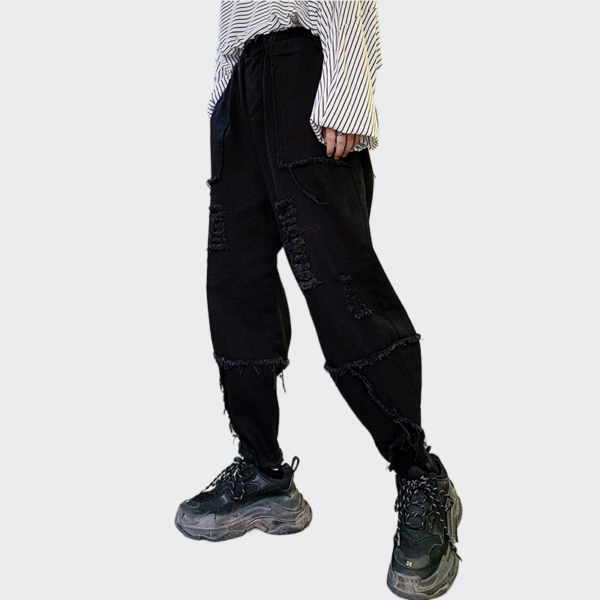 Dark And Cool Style With Personalized Design And Closed Loop Radish Pants