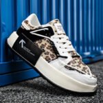 Low Cut Leopard Print Round Toe Trendy Casual Shoes