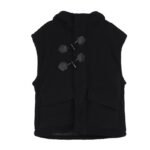 Original Design With Zippered Loose And Casual Lamb Wool Hooded Waistcoat  Jackets