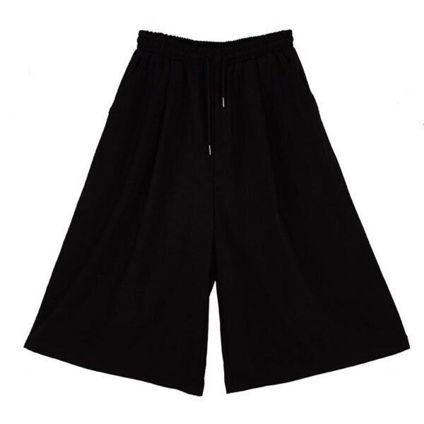 Loose and Versatile Darkwear Catwalk Solid Color Casual Pants