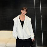 Casual Versatile Korean Version Oversized Shoulder Padded Vintage Sweatshirt Jackets