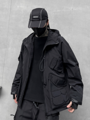 Loose Jacket  Trendy Street Fashion Casual Functional Jacket Darkstyle Hoody-Techwear Coats-Dawfashion-new