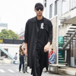 New Japanese Style Long Simple Trend with A Trench Coat  Jackets