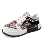 Low Cut Leopard Print Round Toe Trendy Casual Shoes