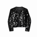 Nightclub Style Shiny Small Jacket Dark Design Streetstyle Blazer