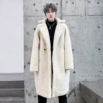 Fur High End Mid Length Wintercoat Thickened Windbreaker Trendy Sherpa Long Coat