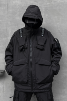 Dark Loose Jacket Trendy Street Casual Hoodies Functional Style Techwear Coat