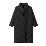 Yamamoto Style Dark Winter Coat Mid Length Loose Thickened Cotton Jacket Trendy Warm Cotton Jacket