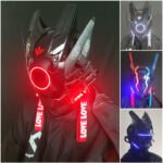 Round Light Wing Braid Triangle Light Makeup Music Festival LED Luminous Mask