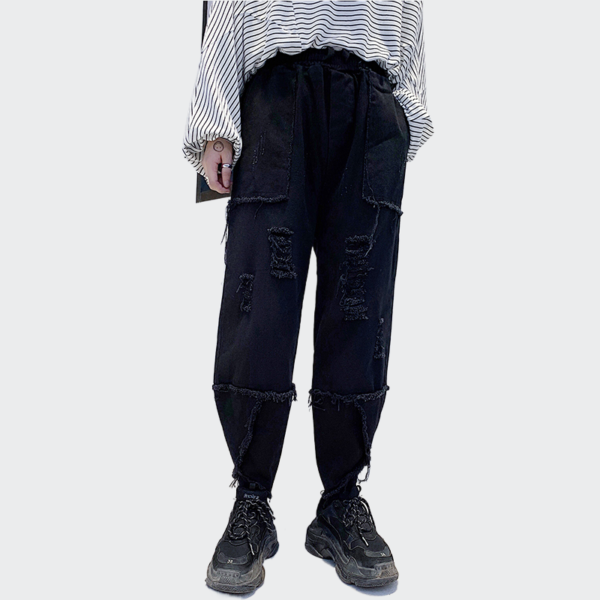 Dark And Cool Style With Personalized Design And Closed Loop Radish Pants