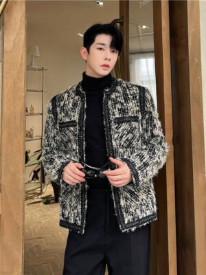 New Autumn and Winter Trendy Suits Fashionable Designs Woolen Coats, Small French Chic Collarless Jackets-Jackets-Dawfashion-new