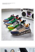 Colored Popcorn Thick Sole Mesh Breathable Board Shoes Cold Sticky and Tidal Shoes Casual Shoes