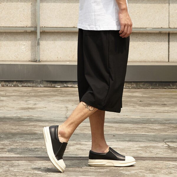 Loose and Versatile Darkwear Catwalk Solid Color Casual Pants