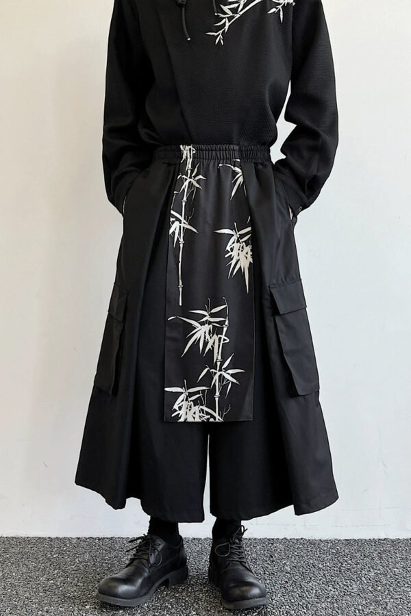 Yohji Yamamoto Style Dark Street Fashion Culottes Loose Nine-point Pants Warrior Bottoms
