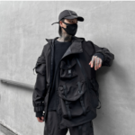Dark Loose Jacket Trendy Streetfashion Casual Functional Jacket Techwear Coat