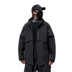 Dark Multi Zipper Autumn and Winter Loose Hooded Jacket Trendy Street Techwear Coat Casual Workwear Jacket